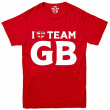 Load image into Gallery viewer, I love Team GB Olympics T-Shirt Crewneck Crewneck Unisex Classical Short Sleeve Top
