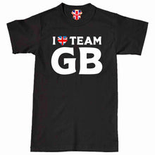Load image into Gallery viewer, I love Team GB Olympics T-Shirt Crewneck Crewneck Unisex Classical Short Sleeve Top
